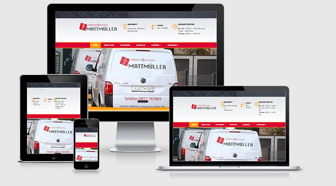 Elektro-Service Mattmüller mit neuer Webseite